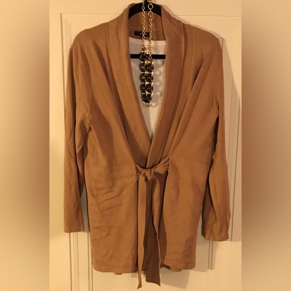 Alfani wrap around sweater color brown in size L - Picture 1 of 4